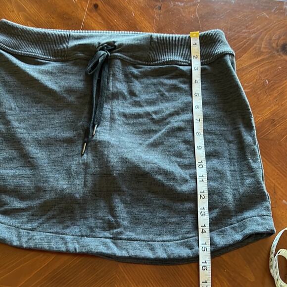Z by Zobha Woman Size L Gray Marled Knit Skort Sporty Mini Athleisure - Picture 9 of 9